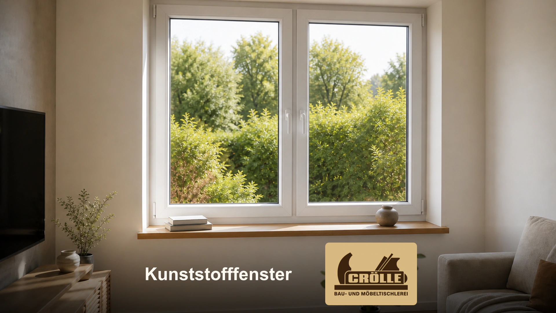 Weiße Kunststofffenster
