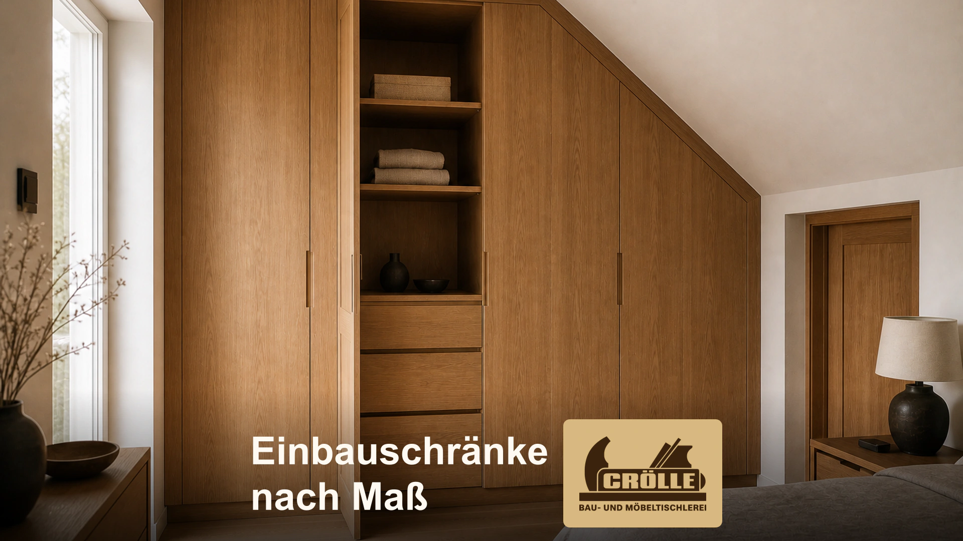 Einbauschrank unter einer Dachschräge
