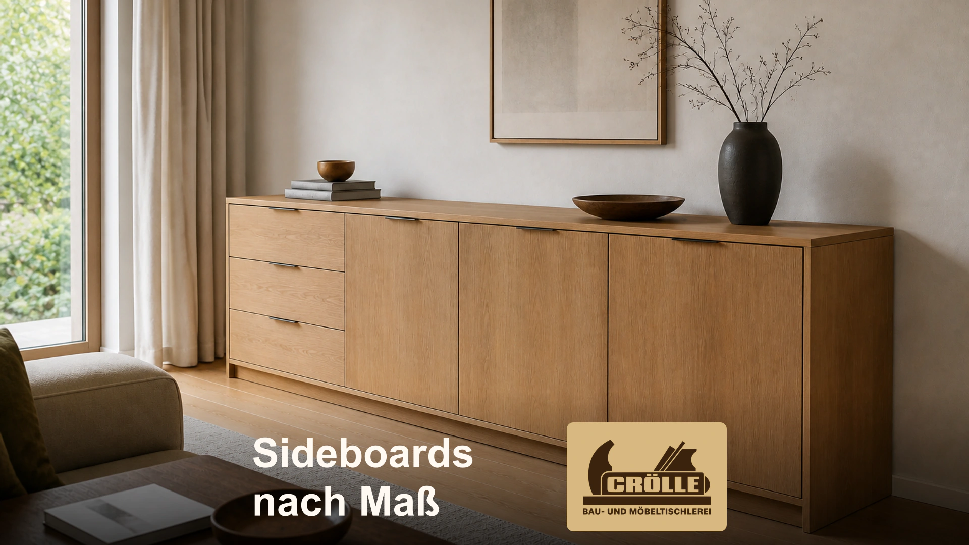 Sideboard aus Holz mit Schubladen